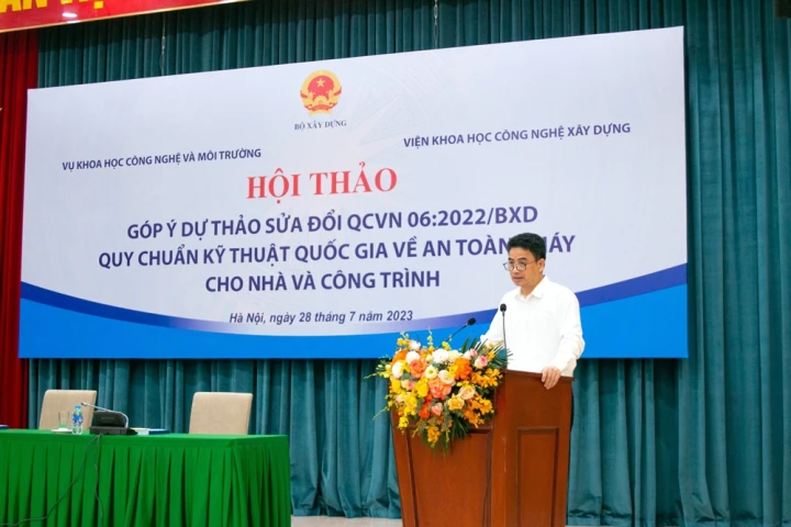 Góp ý dự thảo sửa đổi QCVN 06:2022/BXD Quy chuẩn kỹ thuật quốc gia về An toàn cháy cho nhà và công trình