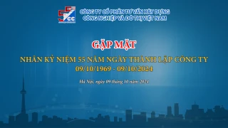 Ngày 09/10/2024 VCC tổ chức gặp mặt nhân kỷ niệm 55 năm ngày thành lập công ty tại phòng họp số 01 Trụ sở 10 Hoa Lư